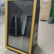 Magic-Mirror-Booth-with-golden-frame